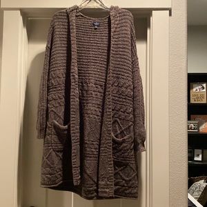 American Eagle hooded cardigan